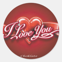 sweat love round stickers
