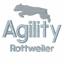 Sweatshirt brodé par rottweiler d'agilité