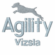 Sweatshirt brodé par Vizsla d'agilité