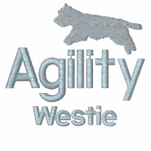 Sweatshirt brodé par Westie d'agilité