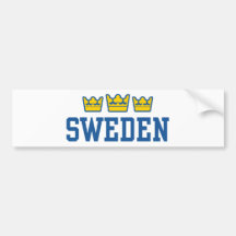 Sweden Bumper Sticker