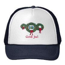 Sweden Christmas 2 Mesh Hats