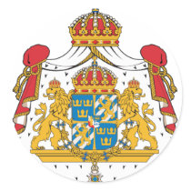 Sweden Coat Of Arms Sticker