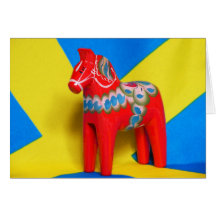 Sweden Dala Horse Card