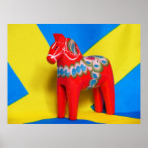 Sweden Dala Horse Posters