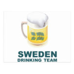Sweden Drinking Team Postcards