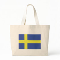 sweden flag icon canvas bag