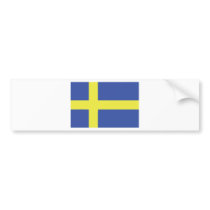 sweden flag icon bumper sticker