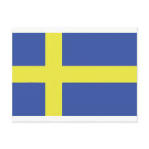 sweden flag icon postcards