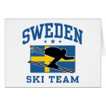 Sweden Ski Team Card