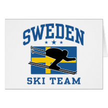 Sweden Ski Team Card