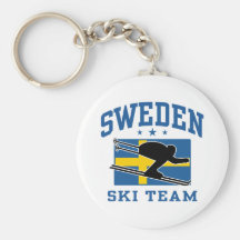 Sweden Ski Team Keychains
