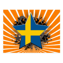 Sweden Star Post Card