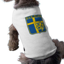 Sweden Sverige Dog T Shirt