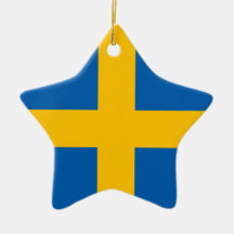 Sweden - Swedish Flag Christmas Ornament