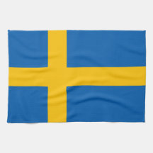 Sweden - Swedish Flag Kitchen Towel