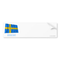 Sweden Waving Flag with Name