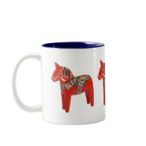 Swedish Dala Horse Coffee Mug