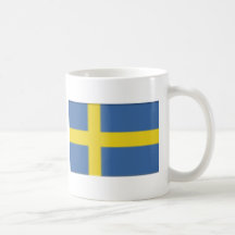 Swedish flag design mug