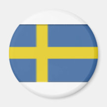 Swedish flag design refrigerator magnet