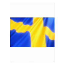 SWEDISH FLAG POST CARD
