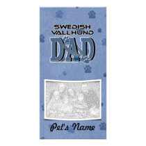 Swedish Vallhund DAD Photo Card Template