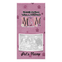 Swedish Vallhund MOM Custom Photo Card