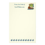 Swedish Viking Ship Stationery