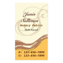 Sweep Business Card/ Cream