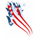 Sweeping American Flag T-Shirt