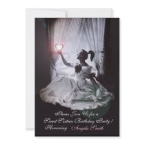 SWEET16  PARTY,PINK ,BLACK AND WHITE DAMASK CUSTOM INVITATION
