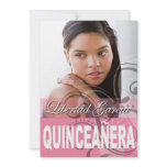 Sweet 15 Quinceañera Photo Birthday Party Announcement