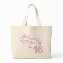 Sweet 16 and Flowers Bag