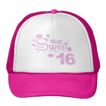 Sweet 16 and Flowers Hats