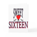Sweet 16 Birthday Gear cards