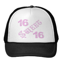 Sweet 16 Birthday Mesh Hats