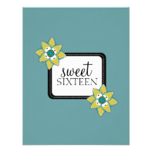 Sweet 16 Birthday Party Invitations {Boho Chic}