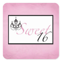 Sweet 16 Birthday Party Stickers