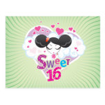 Sweet 16 Birthday Postcard