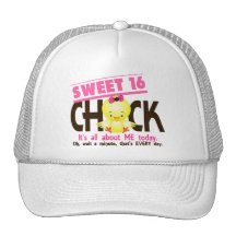 Sweet 16 Chick 3 Hats