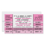 Sweet 16 Concert Ticket Invitation Photo Card