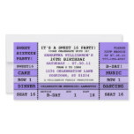 Sweet 16 Concert Ticket Invitation Photo Card