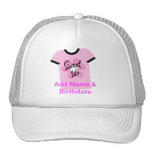 Sweet 16 Flower Power Favours,Gifts,Invites Trucker Hat