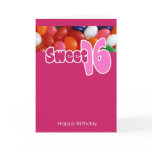 Sweet 16 Jelly Beans Greeting Card