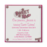Sweet 16 Magnet Invites