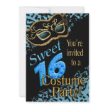 Sweet 16 Masquerade Costume Party Custom Invites