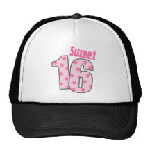 Sweet 16 (Pink Dots And Stars) Trucker Hat