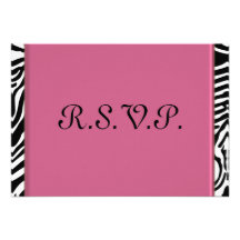Sweet 16 Zebra RSVP Announcements