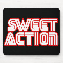 Sweet Action College Retro 80s Humour Mouse Pad