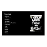 Sweet and Innocent not Business Card Templates